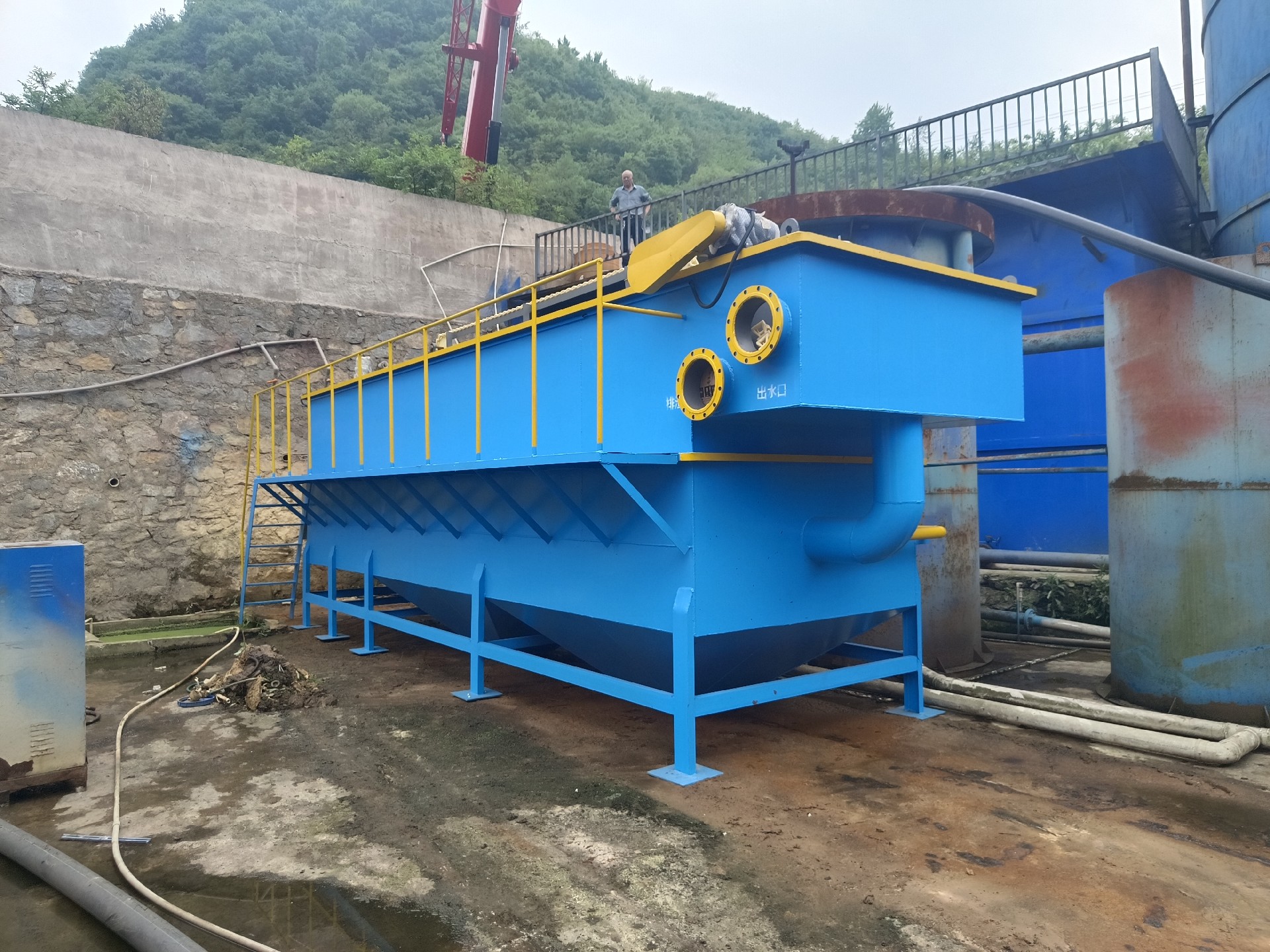 氣浮機(jī)，高效氣浮機(jī)，溶氣氣浮機(jī)，氣浮機(jī)安裝現(xiàn)場